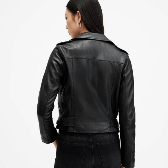 All Saints Balfern Leather Jacket 🖤🖤 - Picture 4 of 7